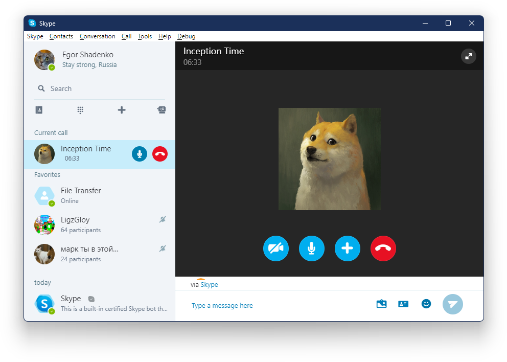 Skype для Windows