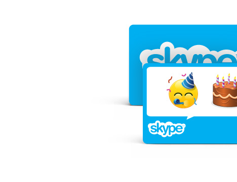 Подарочные карты Skype